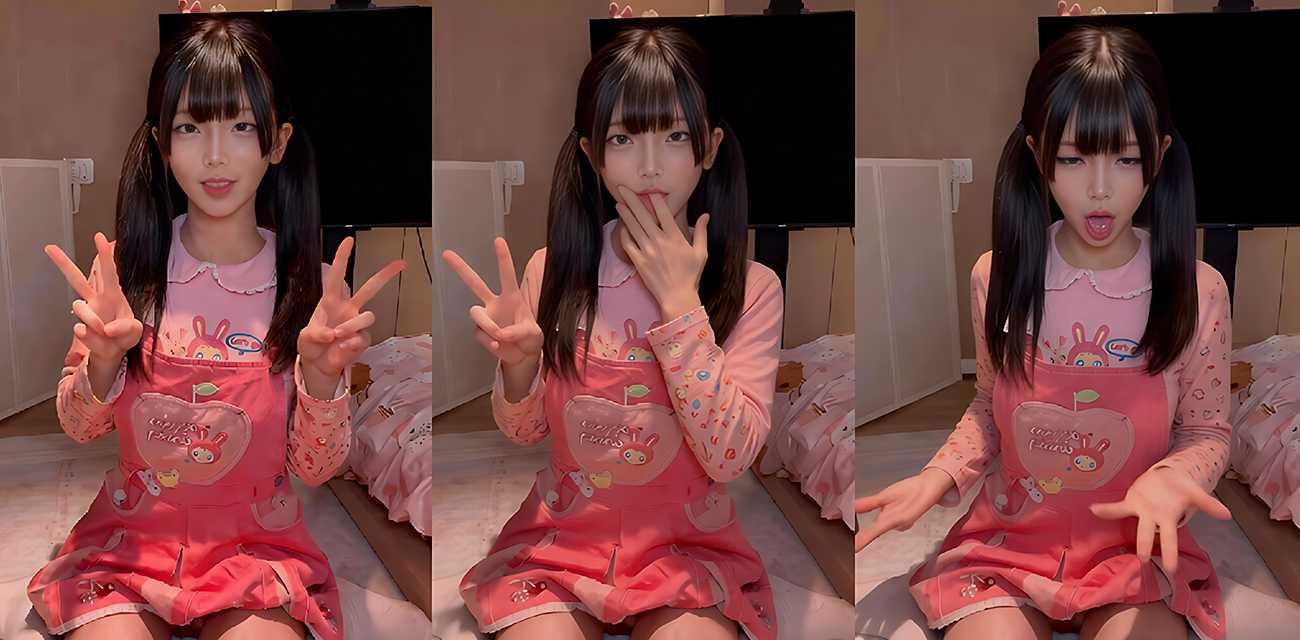 福利姬 金币崽 定制私拍 小骚货化身双马尾女儿 白丝白虎掰穴勾引爸爸
