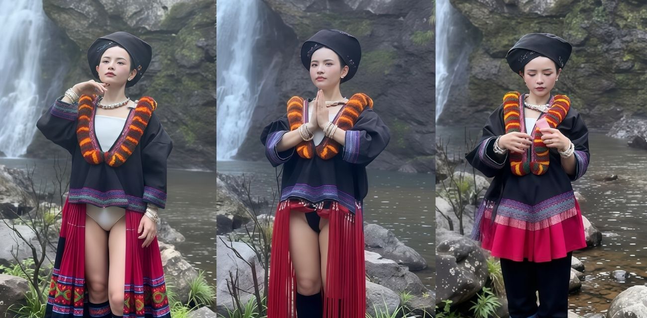 苗族瀑布女孩火爆全网 圣洁民族风撞上性感丁字裤 致命擦边诱惑出圈！ - 社会奇闻
