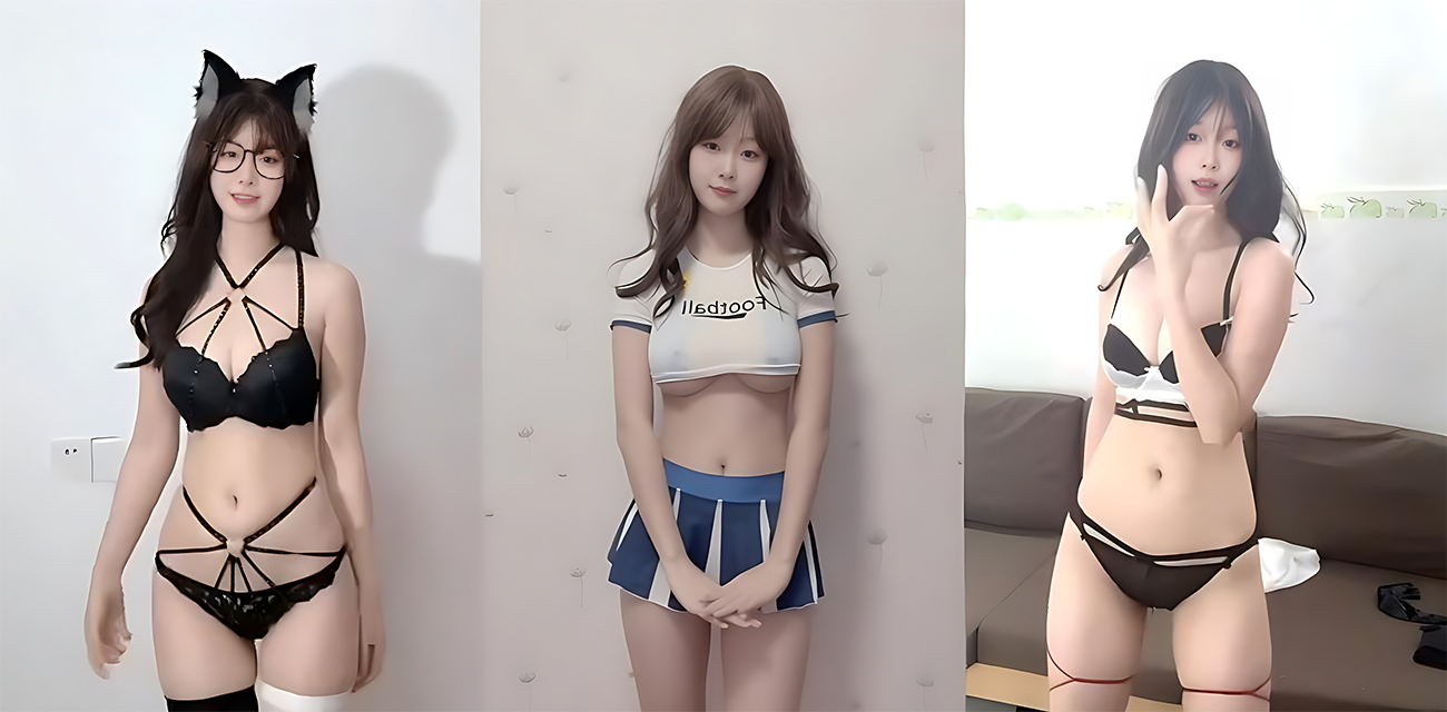抖音网红 月岛星奈 定制骚舞漏奶福利 情趣装切换不停 纤腰狂扭魅惑人心！ - 网红主播