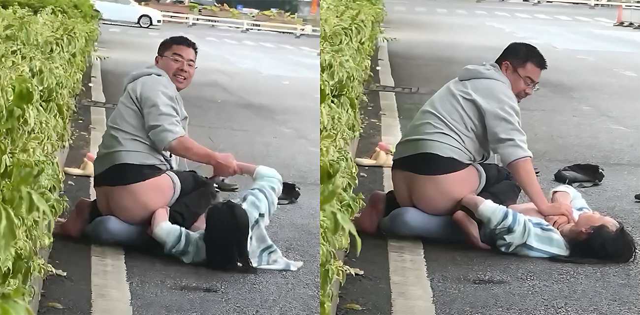 山西太原街头男女互撕 女子被压身下当众扒光对方裤子 令人尴尬到脚趾扣地！ - 社会奇闻